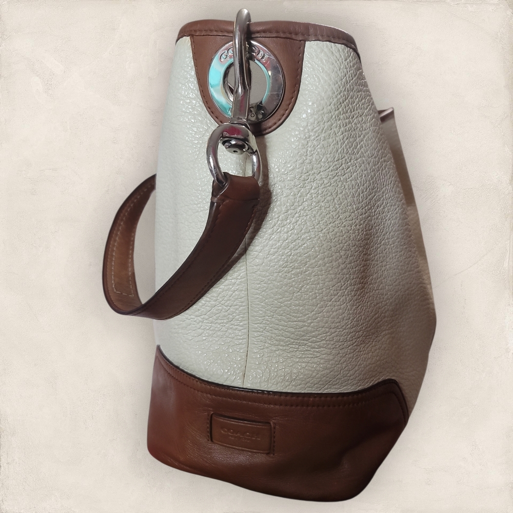 COACH 2014 Hadley Leather Medium Pebbled Leather Shoulder Bag - Picture 3 of 11